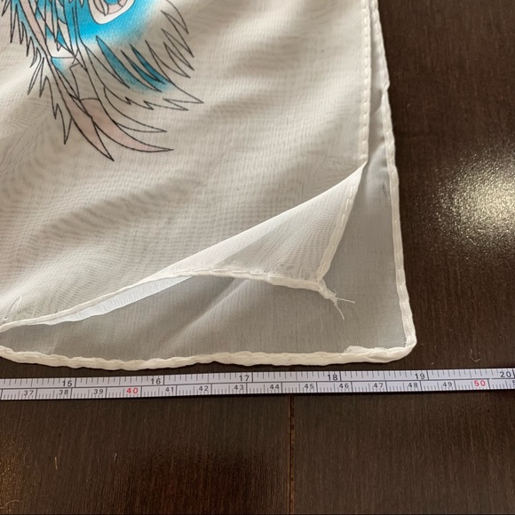 New in Bag Scarf with Peacock Print - Picture 3 of 6